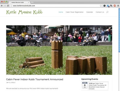 New Website Launched for Kettle Moraine Kubb